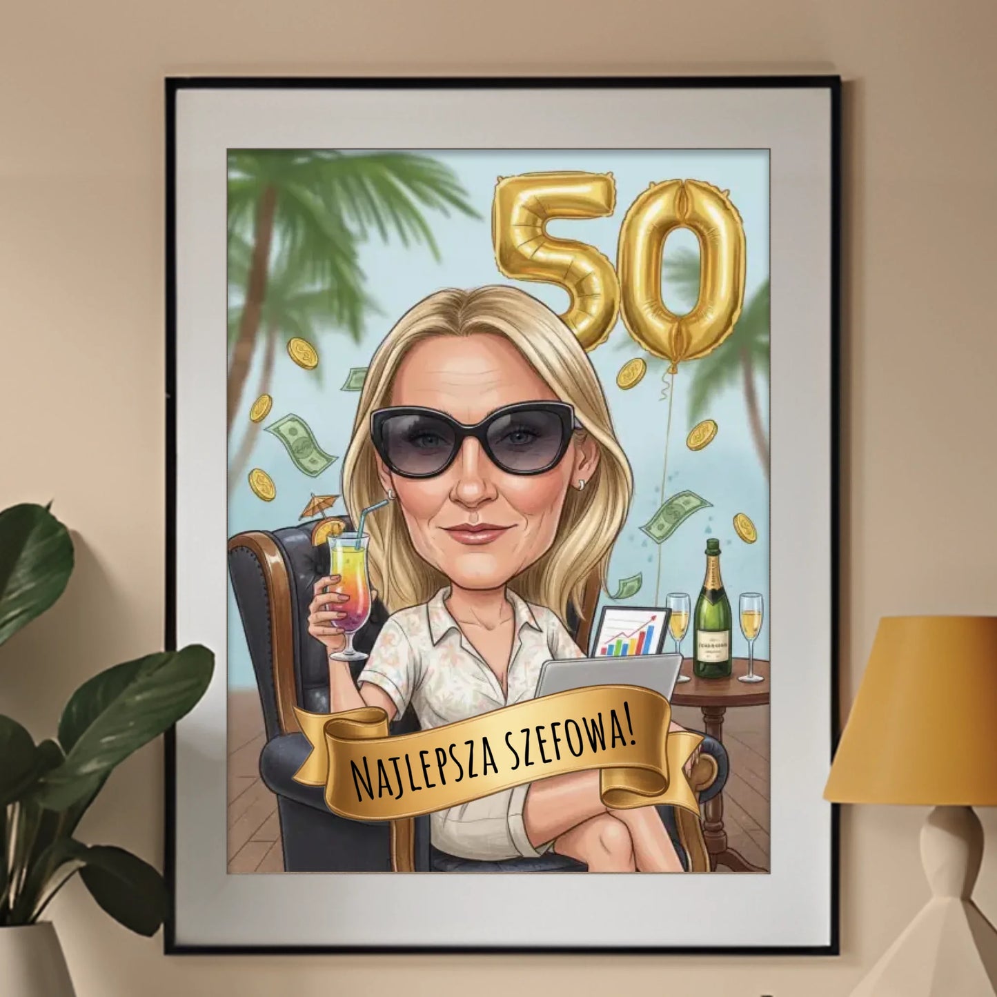 Urodziny Szefowej #1 - Karykatura ze zdjęcia