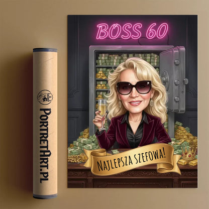 Urodziny Szefowej #2 - Karykatura ze zdjęcia copy