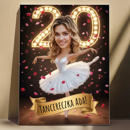 Urodziny Tancerki - Karykatura ze zdjęcia