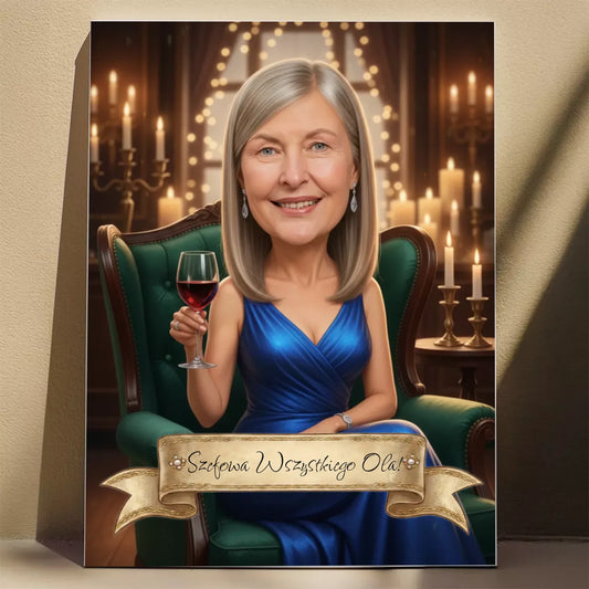 Mama VIP - Karykatura ze zdjęcia