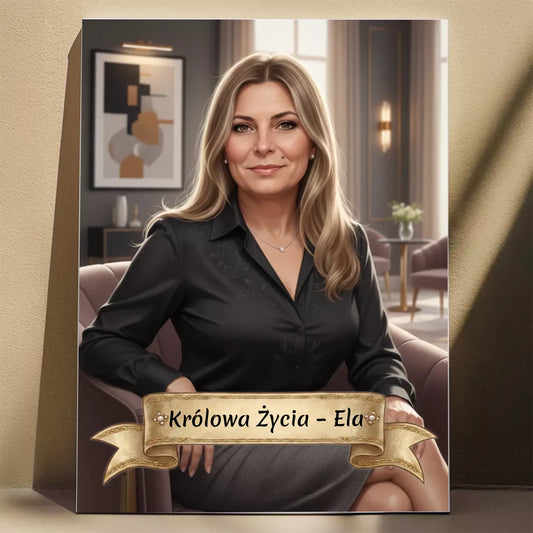 Biznes Mama - Karykatura ze zdjęcia