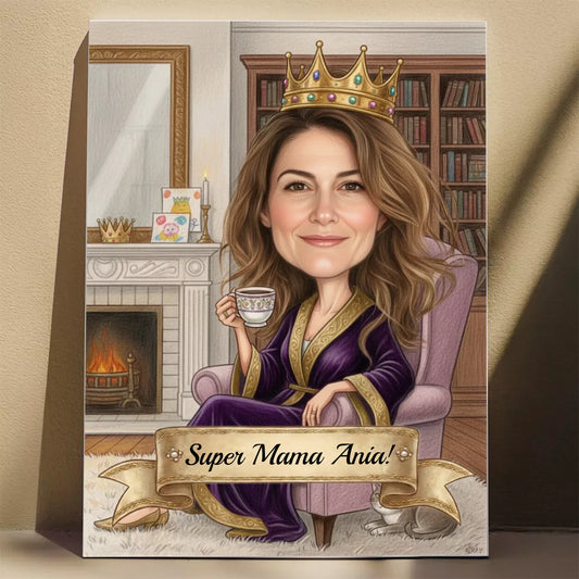 Królowa Chill & Kawy - Karykatura ze zdjęcia