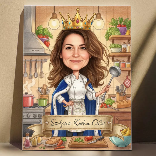 Królowa Kuchni  - Karykatura ze zdjęcia