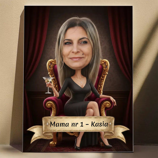 Krolowa z Matrini 3D - Karykatura ze zdjęcia