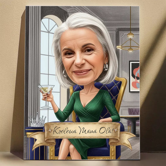 Krolowa z Matrini - Karykatura ze zdjęcia