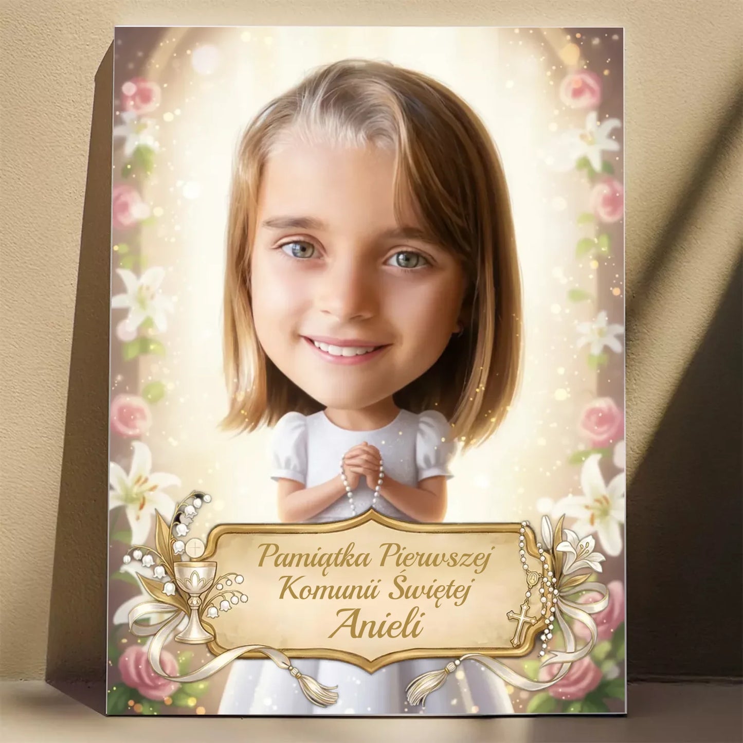 Pamiątka Komunii Świętej #6 - Karykatura ze zdjęcia