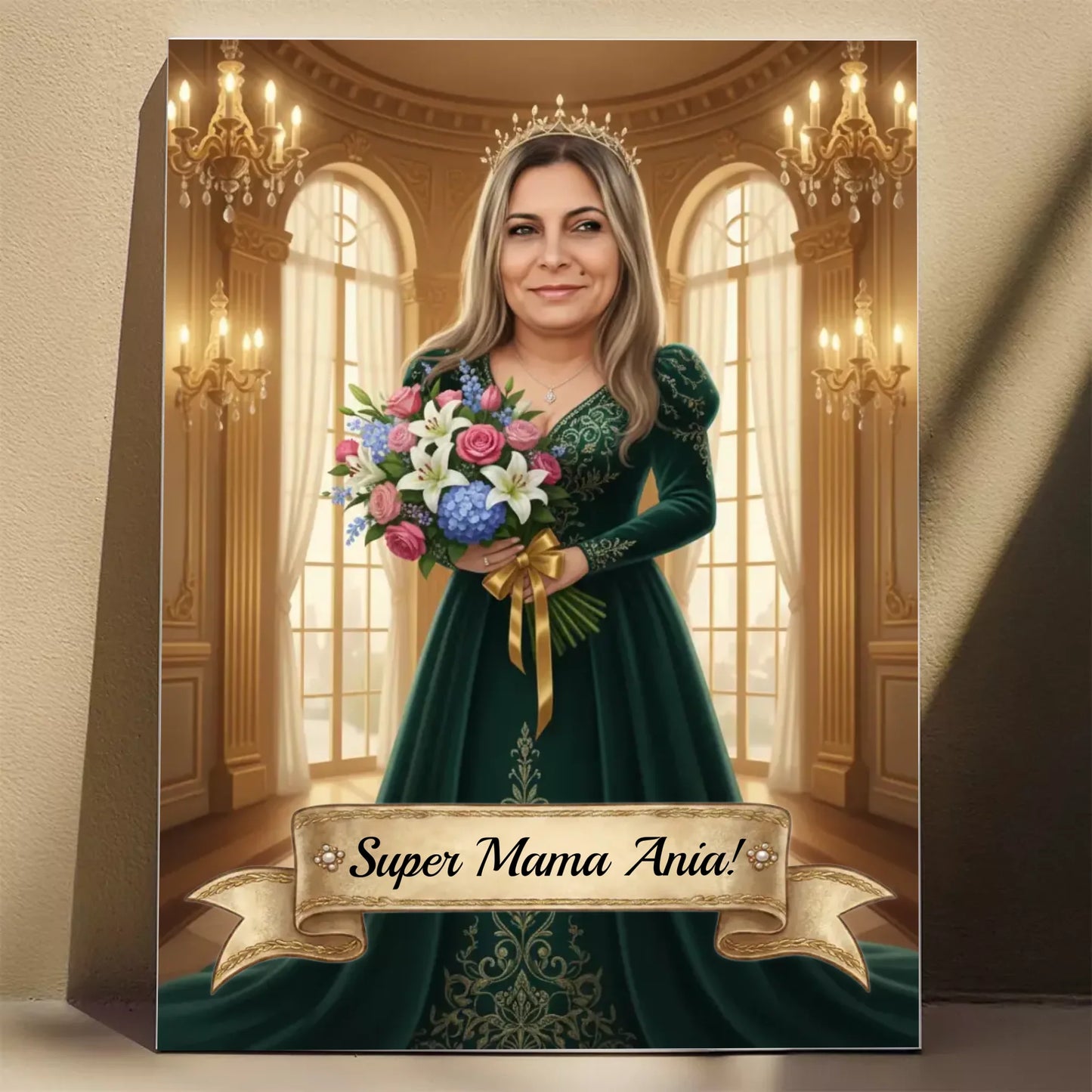 Elegancka Mama - Karykatura ze zdjęcia