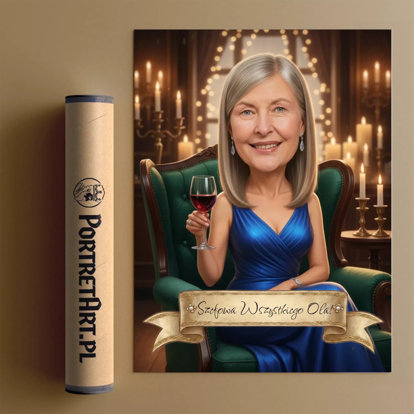 Mama VIP - Karykatura ze zdjęcia