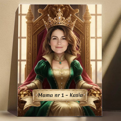 Królowa Mama - Karykatura ze zdjęcia