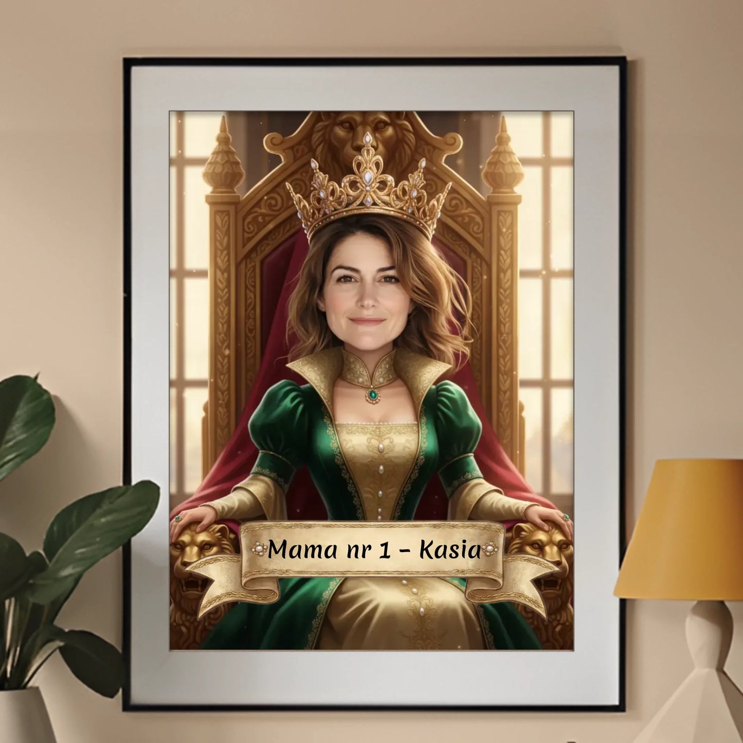 Królowa Mama - Karykatura ze zdjęcia