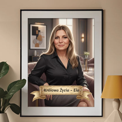 Biznes Mama - Karykatura ze zdjęcia