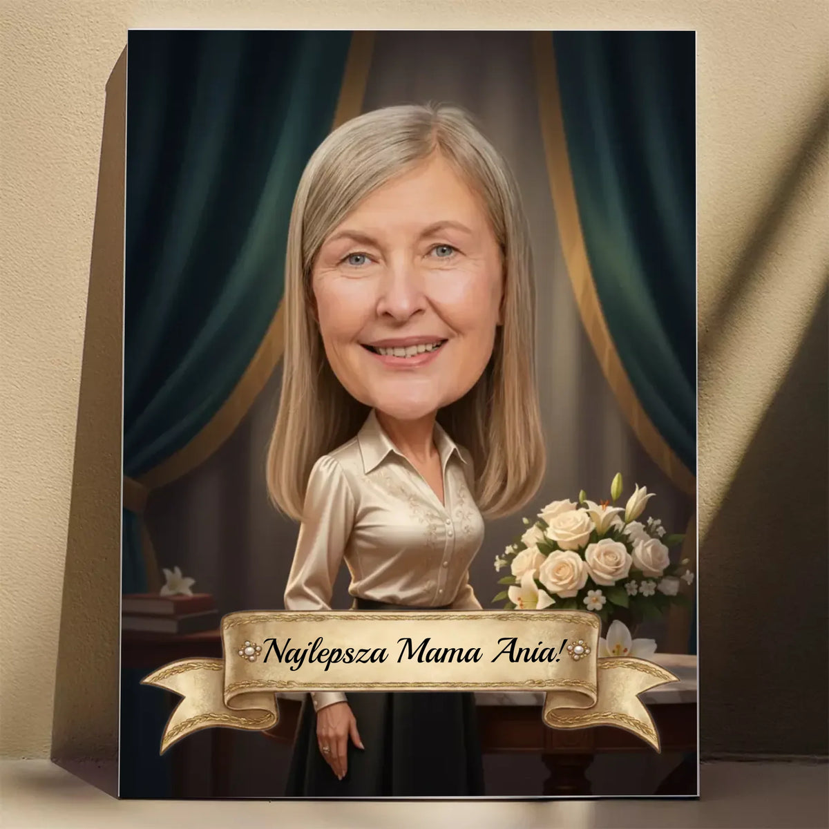 Ekskluzywna Mama - Karykatura ze zdjęcia