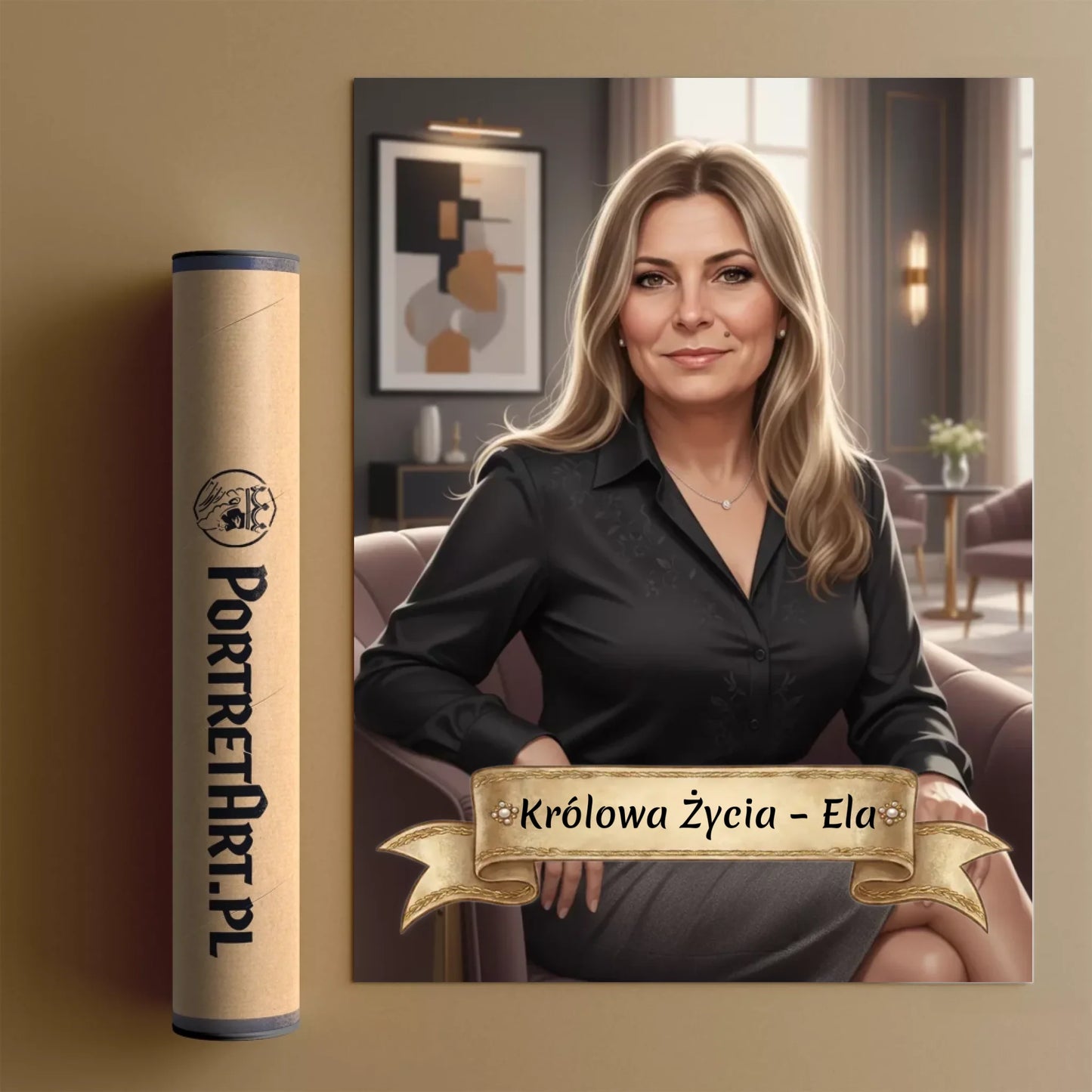 Biznes Mama - Karykatura ze zdjęcia