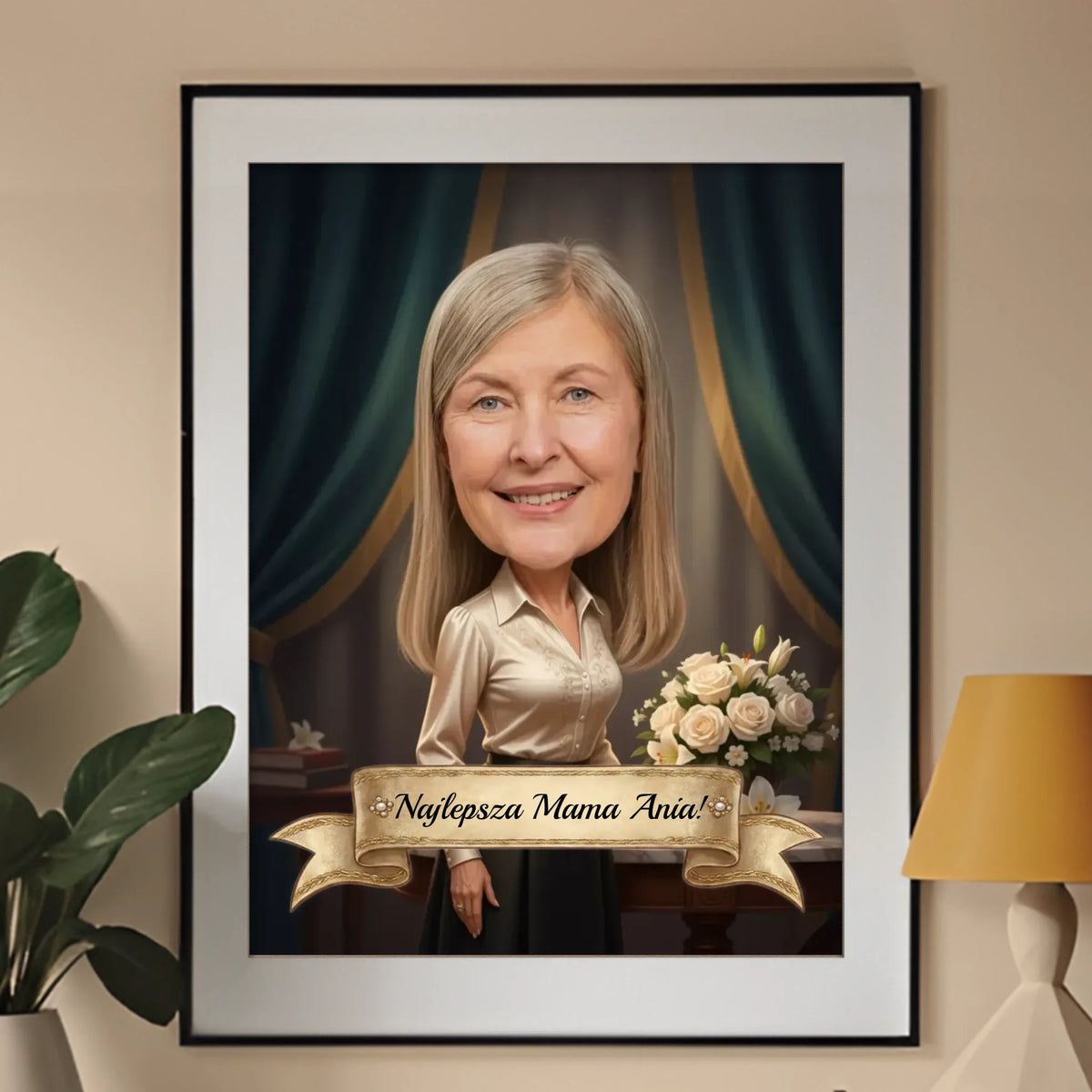 Ekskluzywna Mama - Karykatura ze zdjęcia