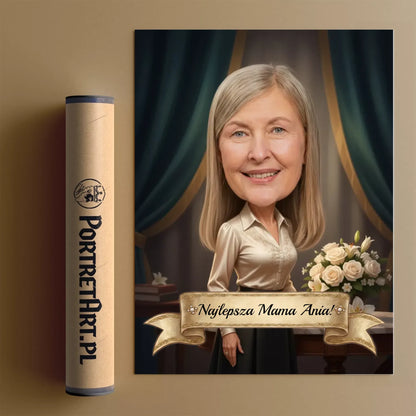 Ekskluzywna Mama - Karykatura ze zdjęcia
