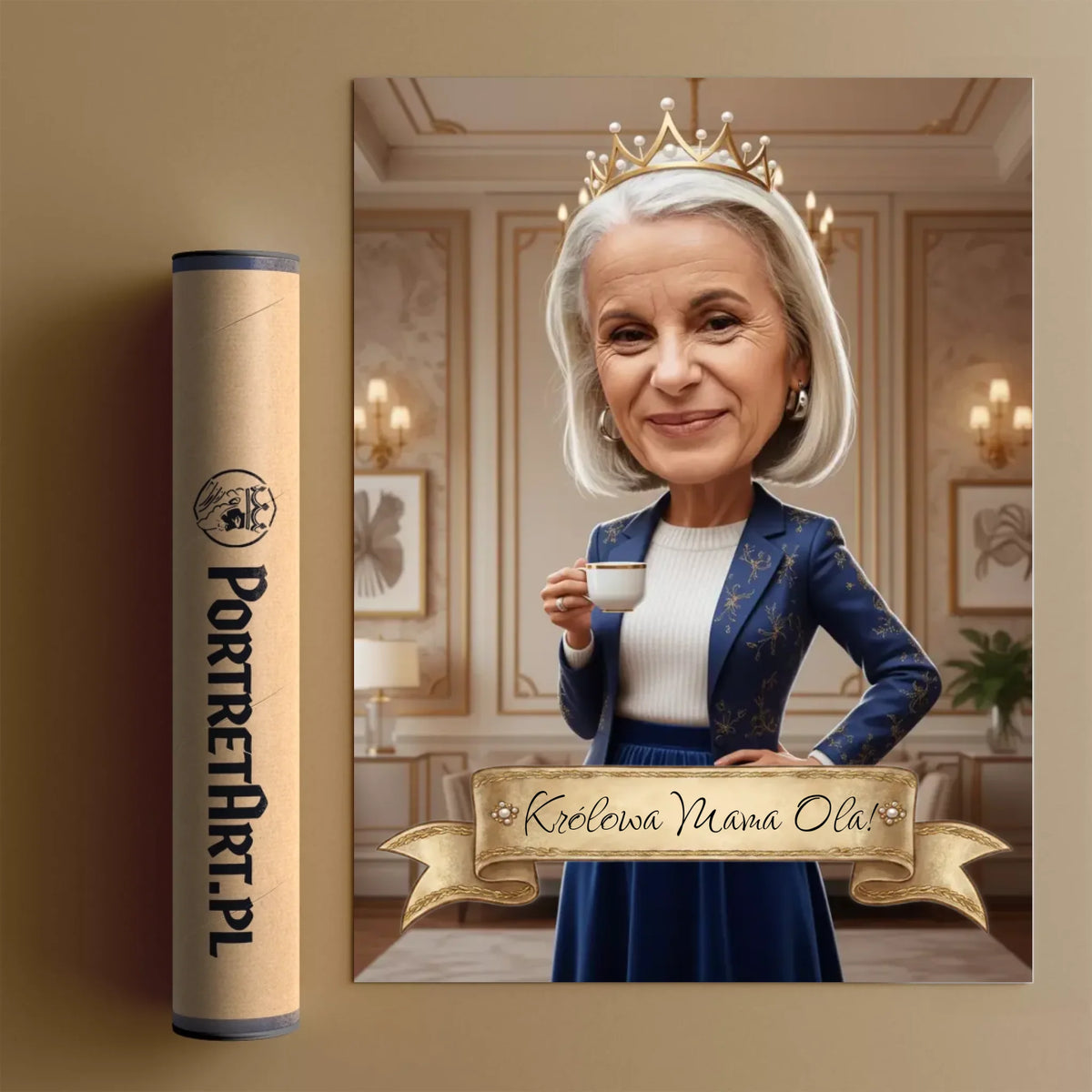 Królowa Mocy - Karykatura ze zdjęcia