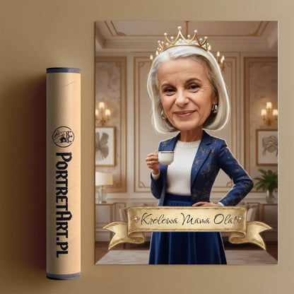 Królowa Mocy - Karykatura ze zdjęcia