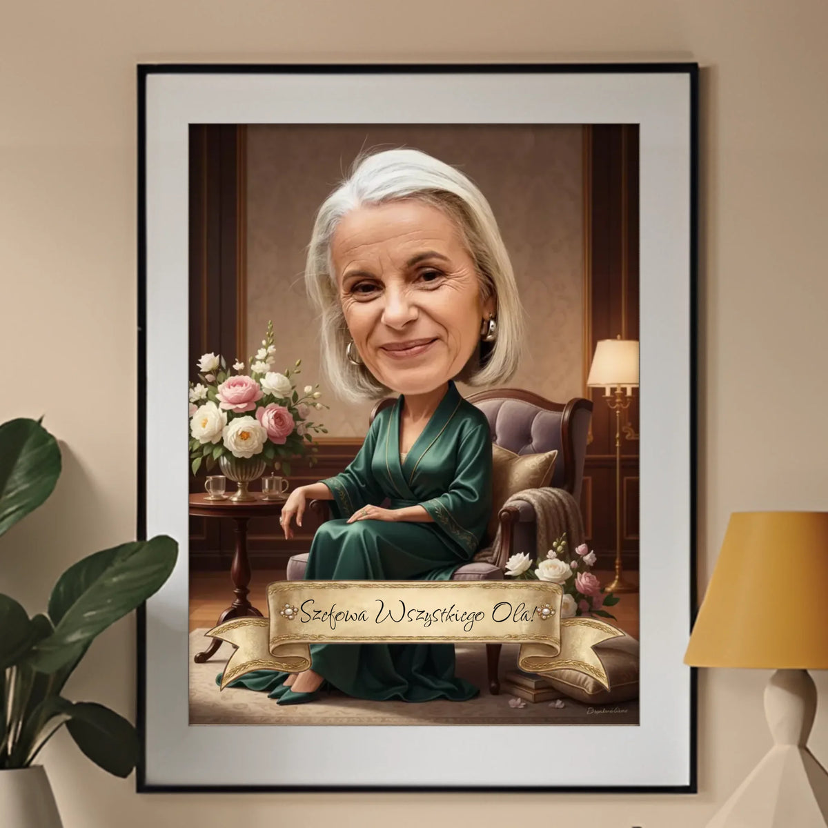 Mama Luxury Queen - Karykatura ze zdjęcia