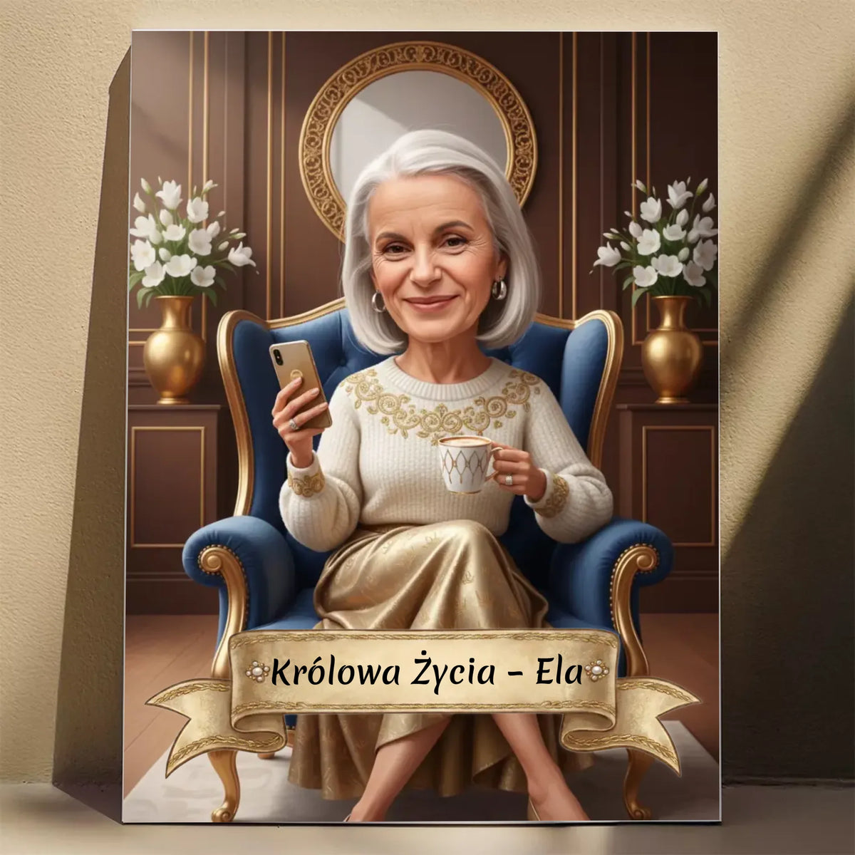 Nowoczesna Dama - Karykatura ze zdjęcia