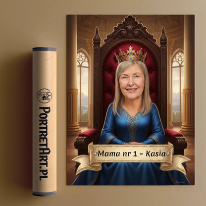 Królowa Tronu - Karykatura ze zdjęcia