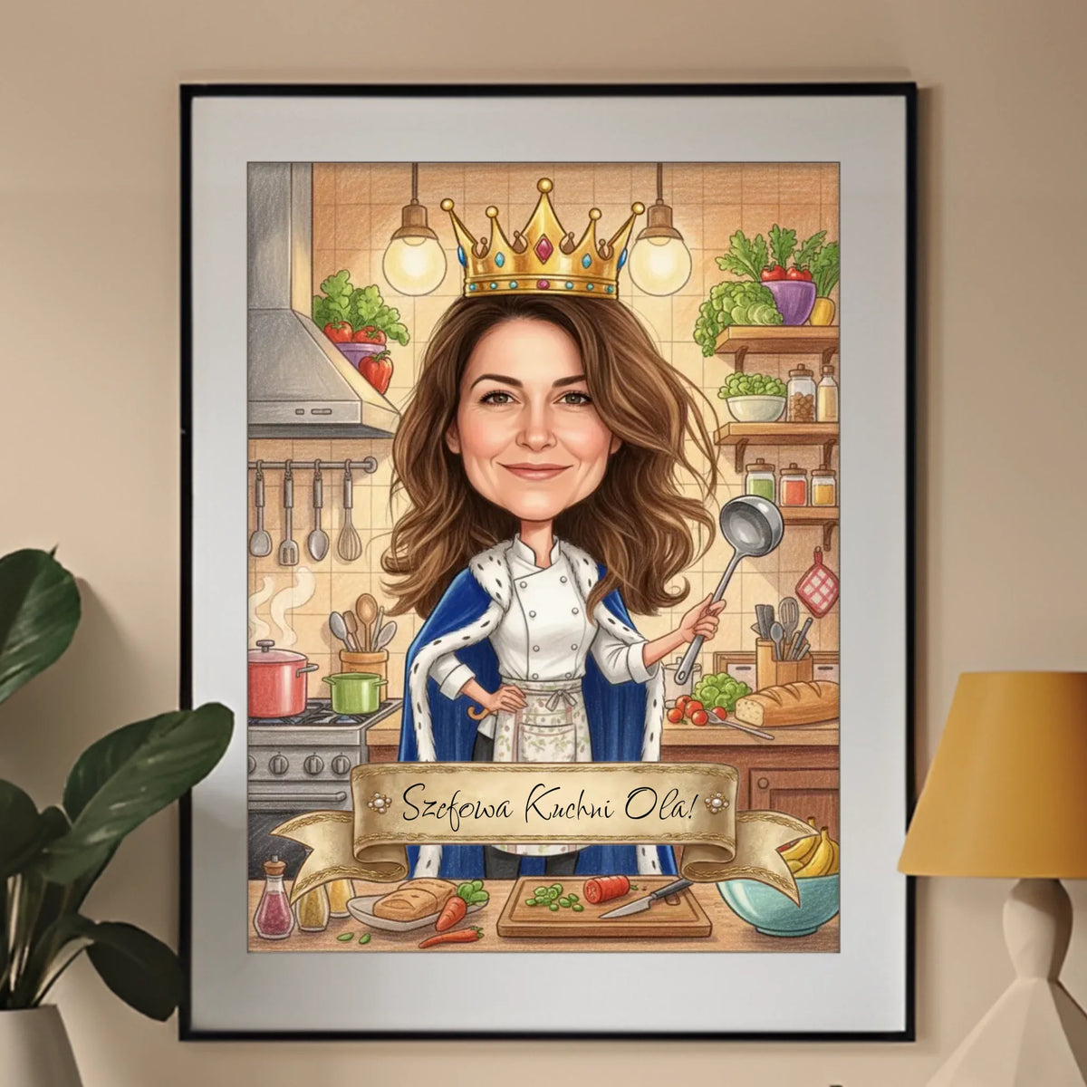 Królowa Kuchni  - Karykatura ze zdjęcia