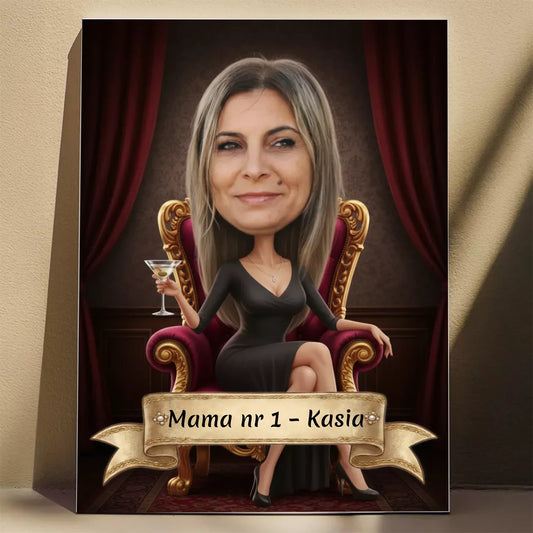 Krolowa z Matrini 3D - Karykatura ze zdjęcia