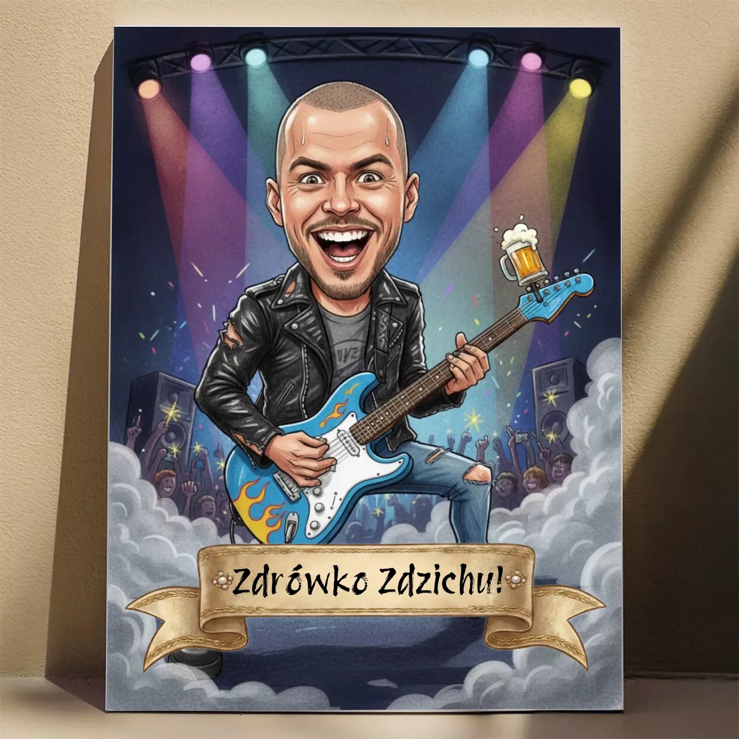 Tata RockMan - Karykatura ze zdjęcia