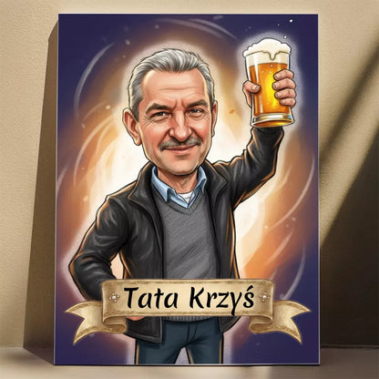 Tata level Master - Karykatura ze zdjęcia