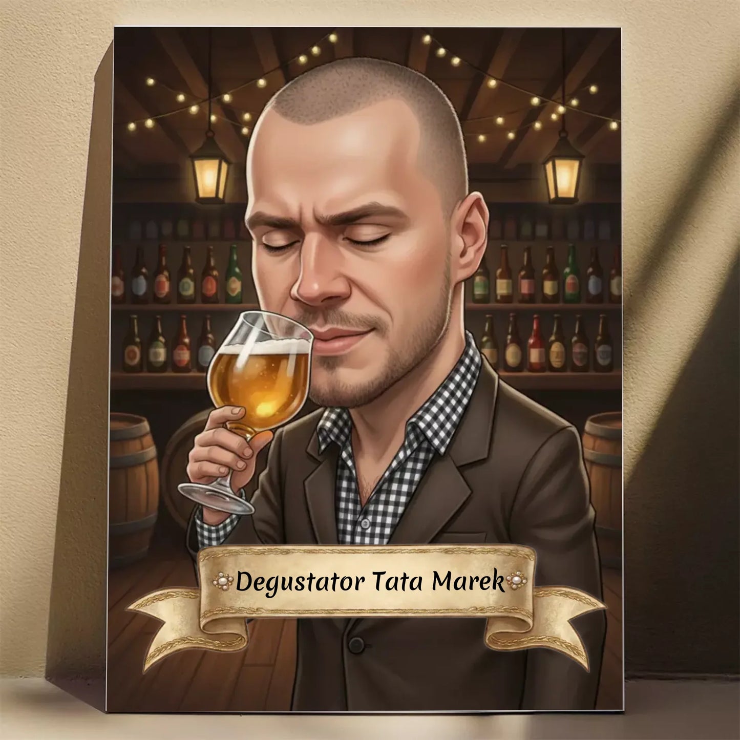 Tata Degustator  - Karykatura ze zdjęcia