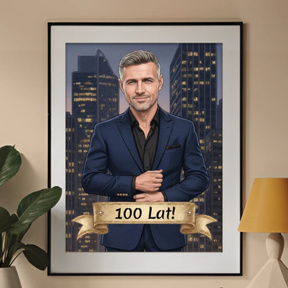 Tata Boss Biznesu - Karykatura ze zdjęcia