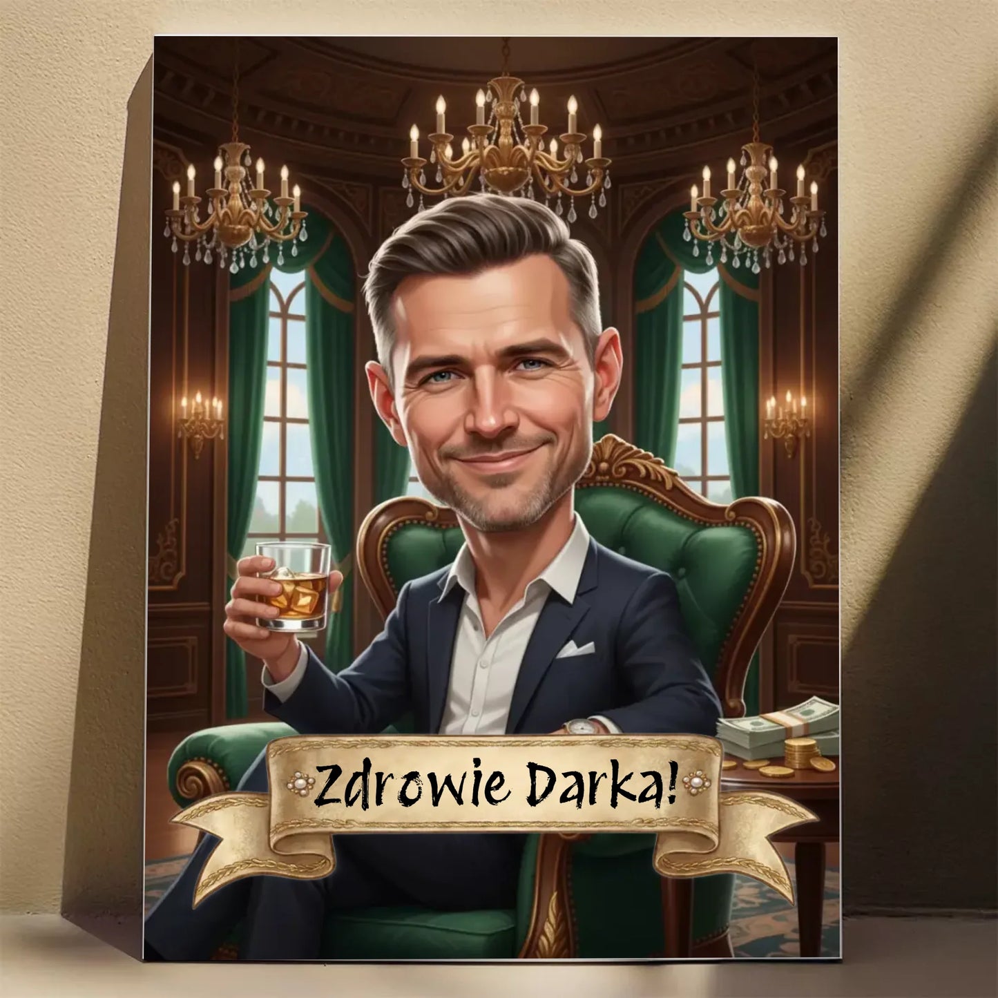 Tata boss - Karykatura ze zdjęcia
