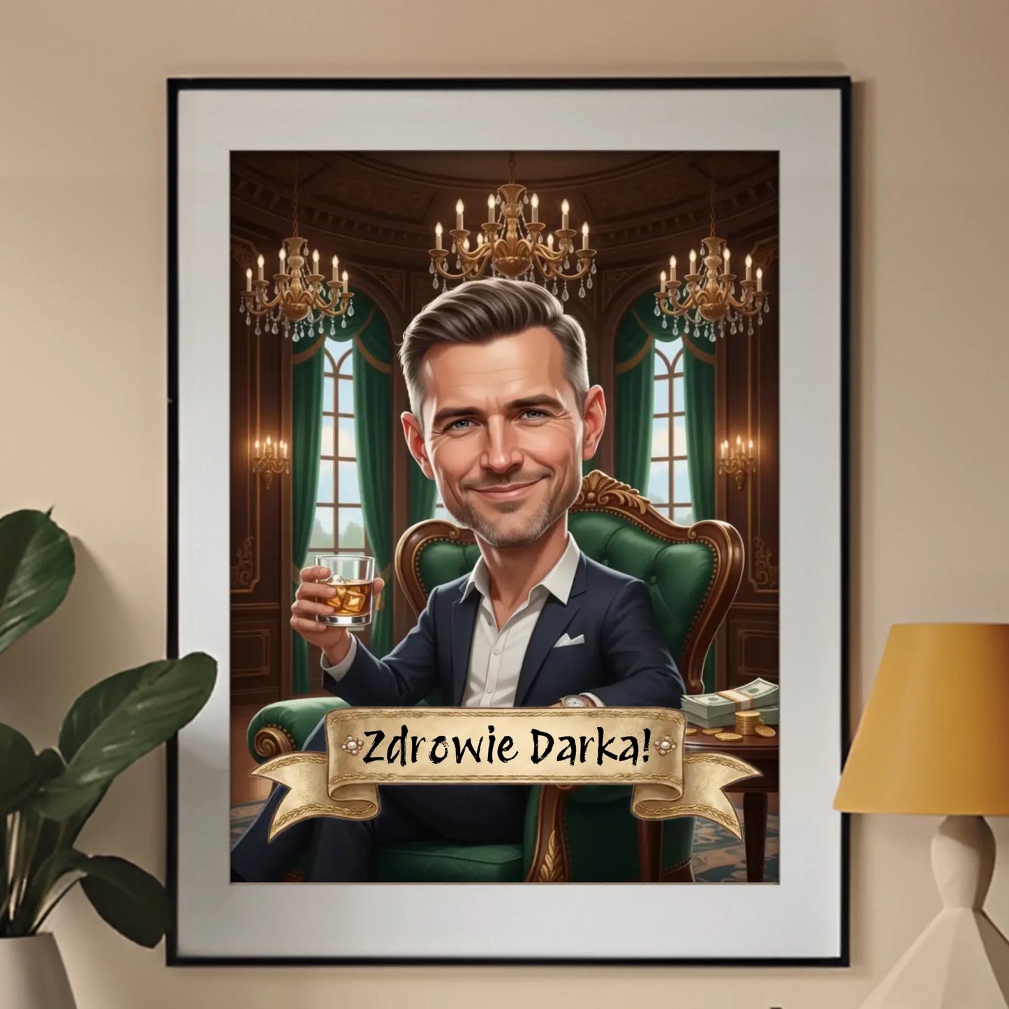 Tata boss - Karykatura ze zdjęcia