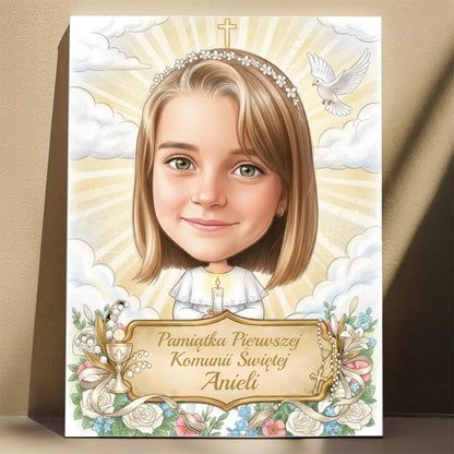 Pamiątka Komunii Świętej #2 - Karykatura ze zdjęcia