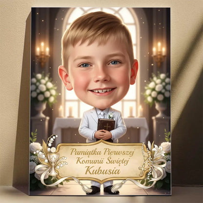 Pamiątka Komunii Świętej #3 - Karykatura ze zdjęcia