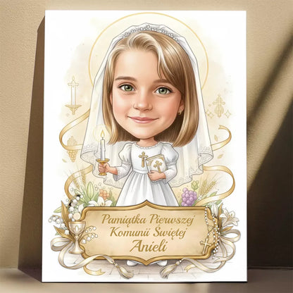 Pamiątka Komunii Świętej #8 - Karykatura ze zdjęcia