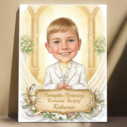 Pamiątka Komunii Świętej #9 - Karykatura ze zdjęcia