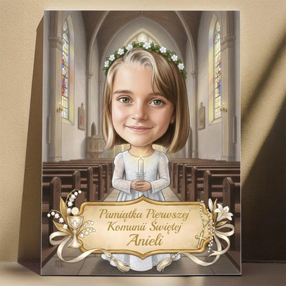 Pamiątka Komunii Świętej #10 - Karykatura ze zdjęcia