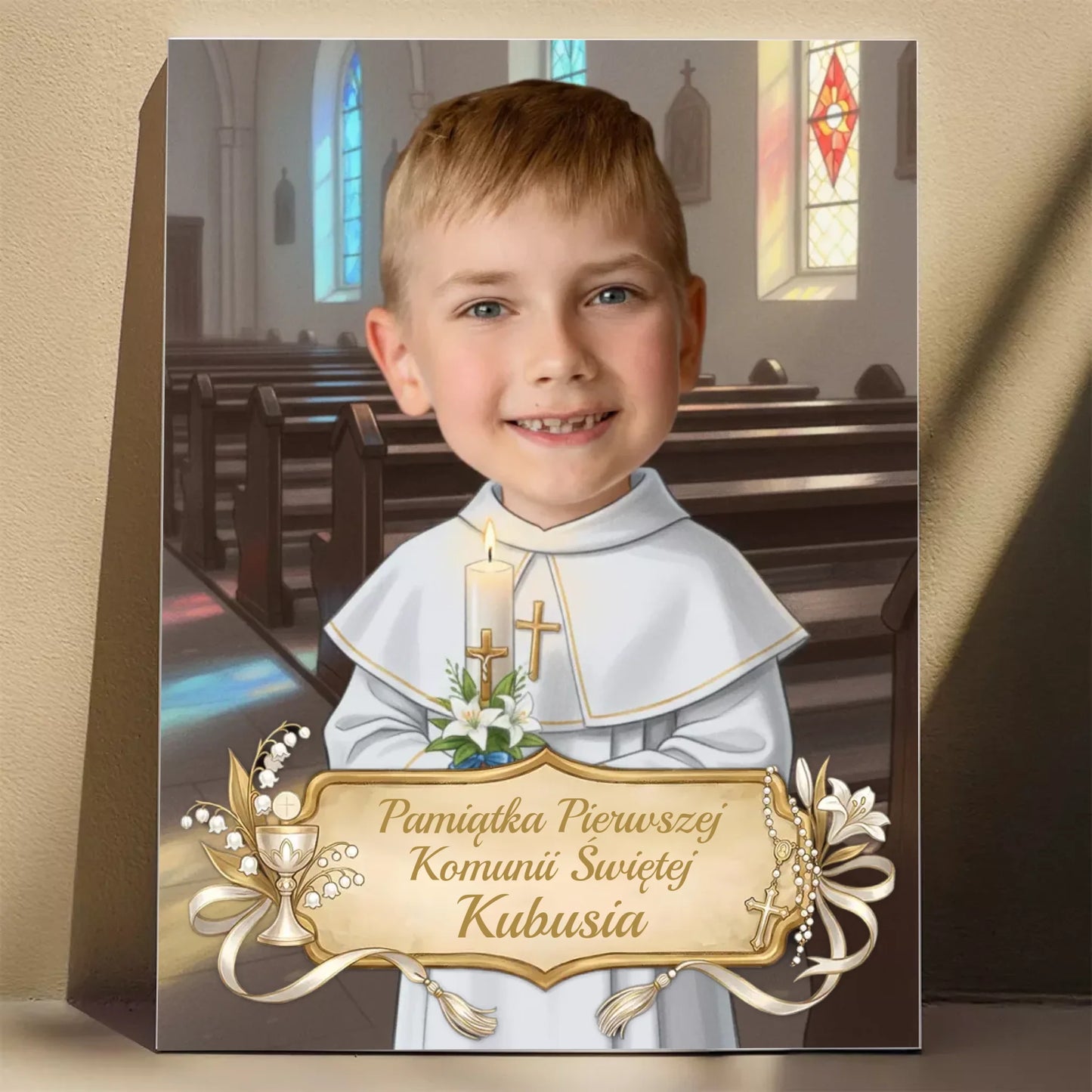 Pamiątka Komunii Świętej #13 - Karykatura ze zdjęcia