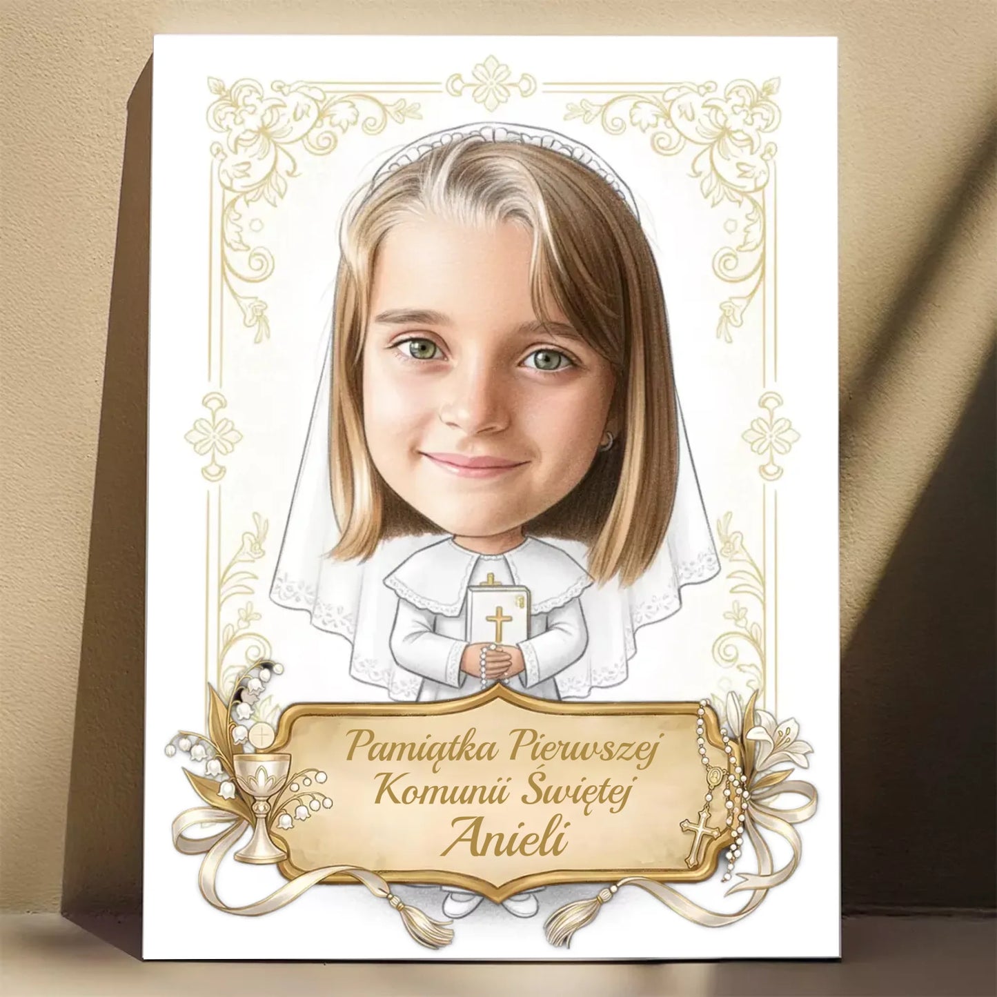Pamiątka Komunii Świętej #14 - Karykatura ze zdjęcia