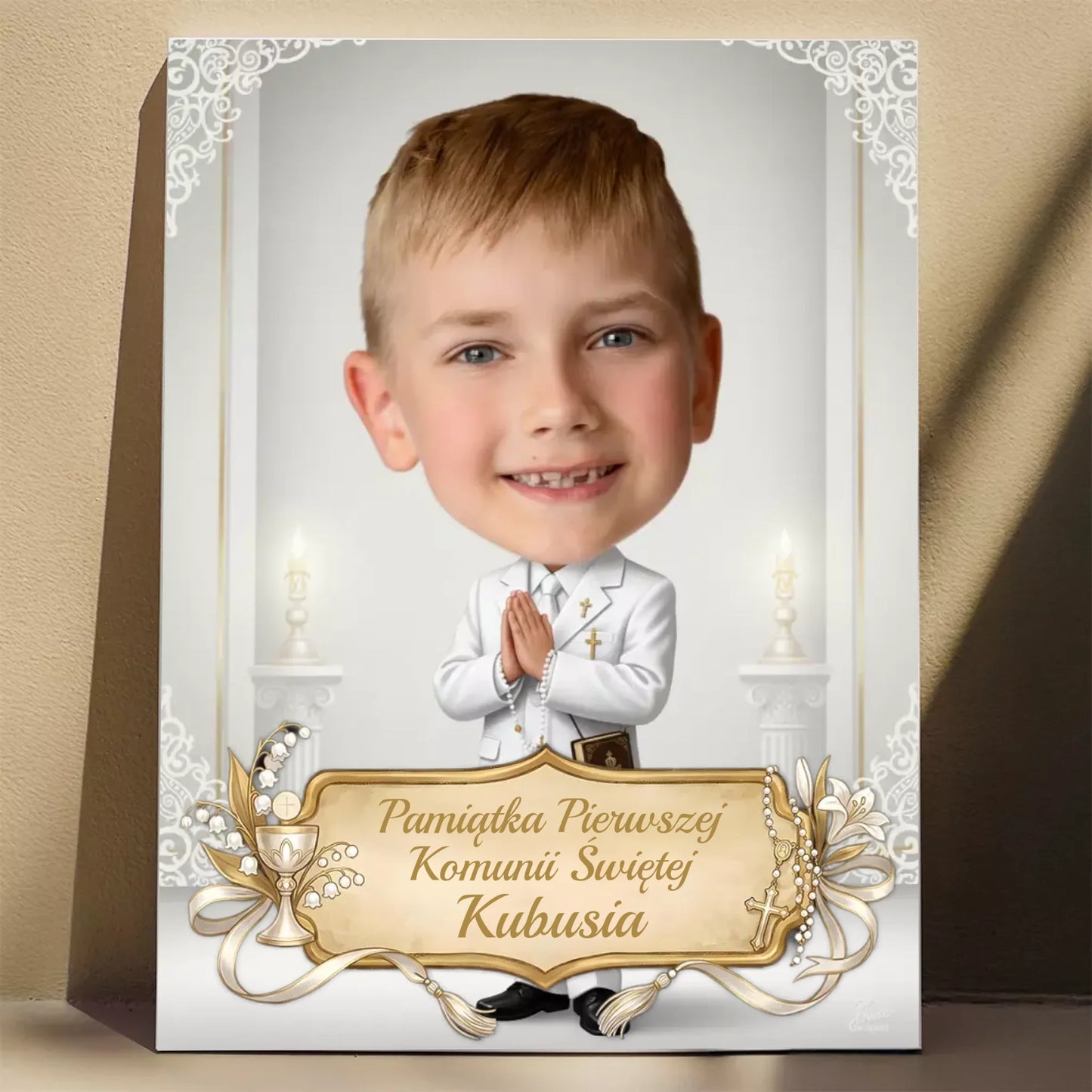 Pamiątka Komunii Świętej #15 - Karykatura ze zdjęcia