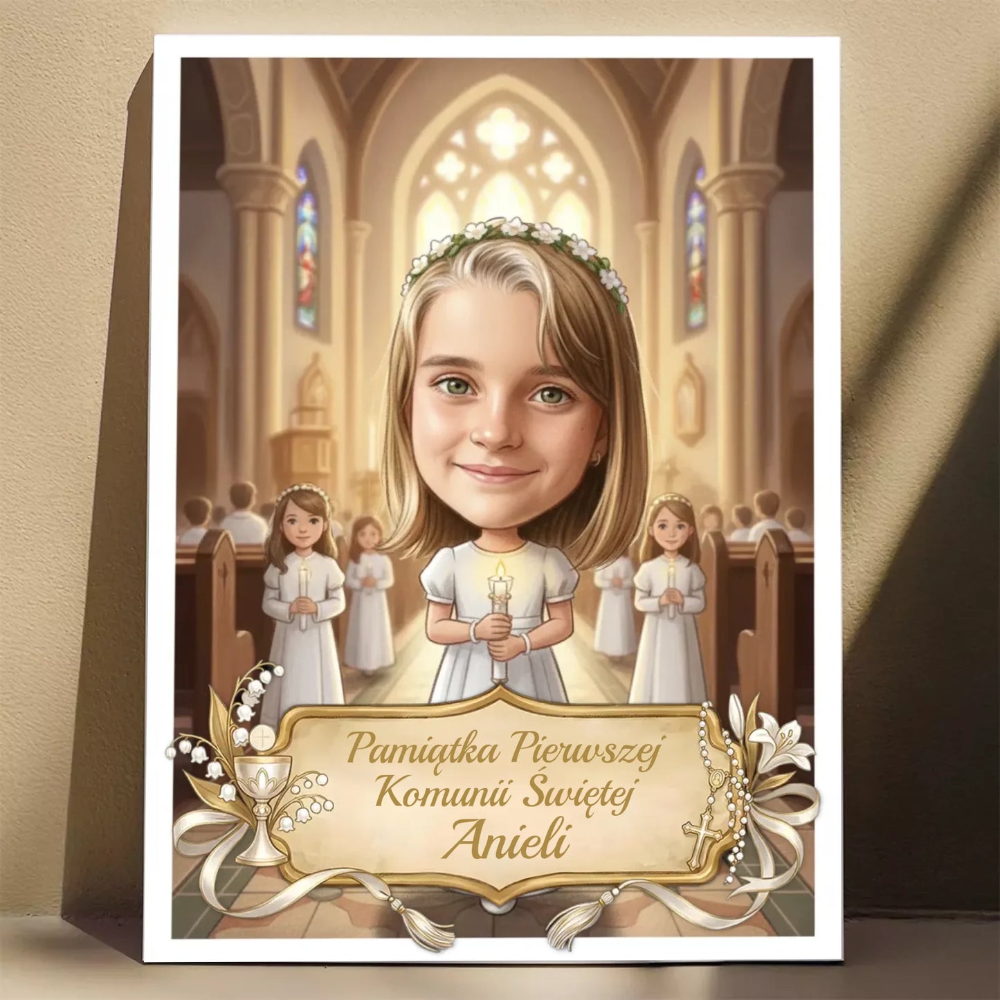 Pamiątka Komunii Świętej #16 - Karykatura ze zdjęcia