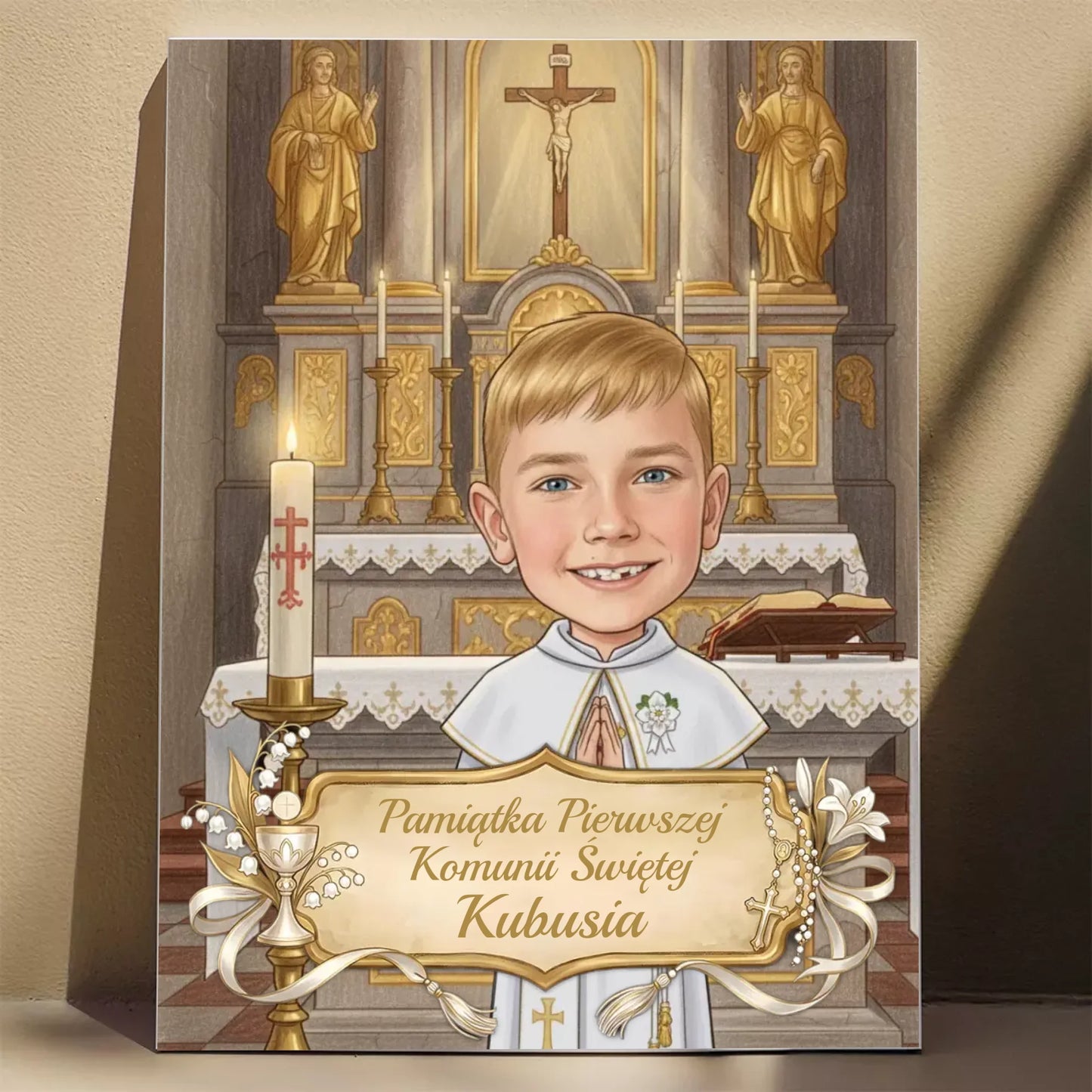 Pamiątka Komunii Świętej #17 - Karykatura ze zdjęcia