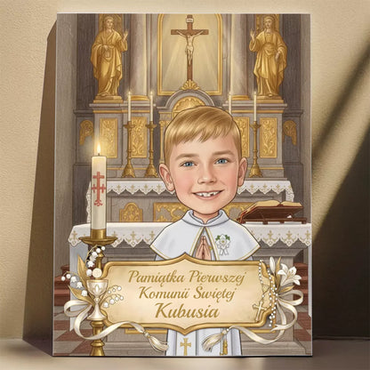 Pamiątka Komunii Świętej #17 - Karykatura ze zdjęcia