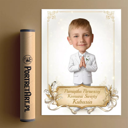 Pamiątka Komunii Świętej #23 - Karykatura ze zdjęcia