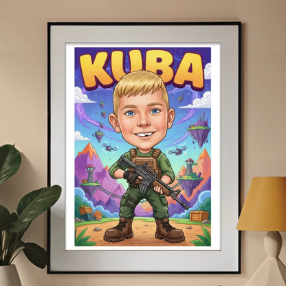 BLOCKVERSE HERO #2 - Karykatura ze zdjęcia