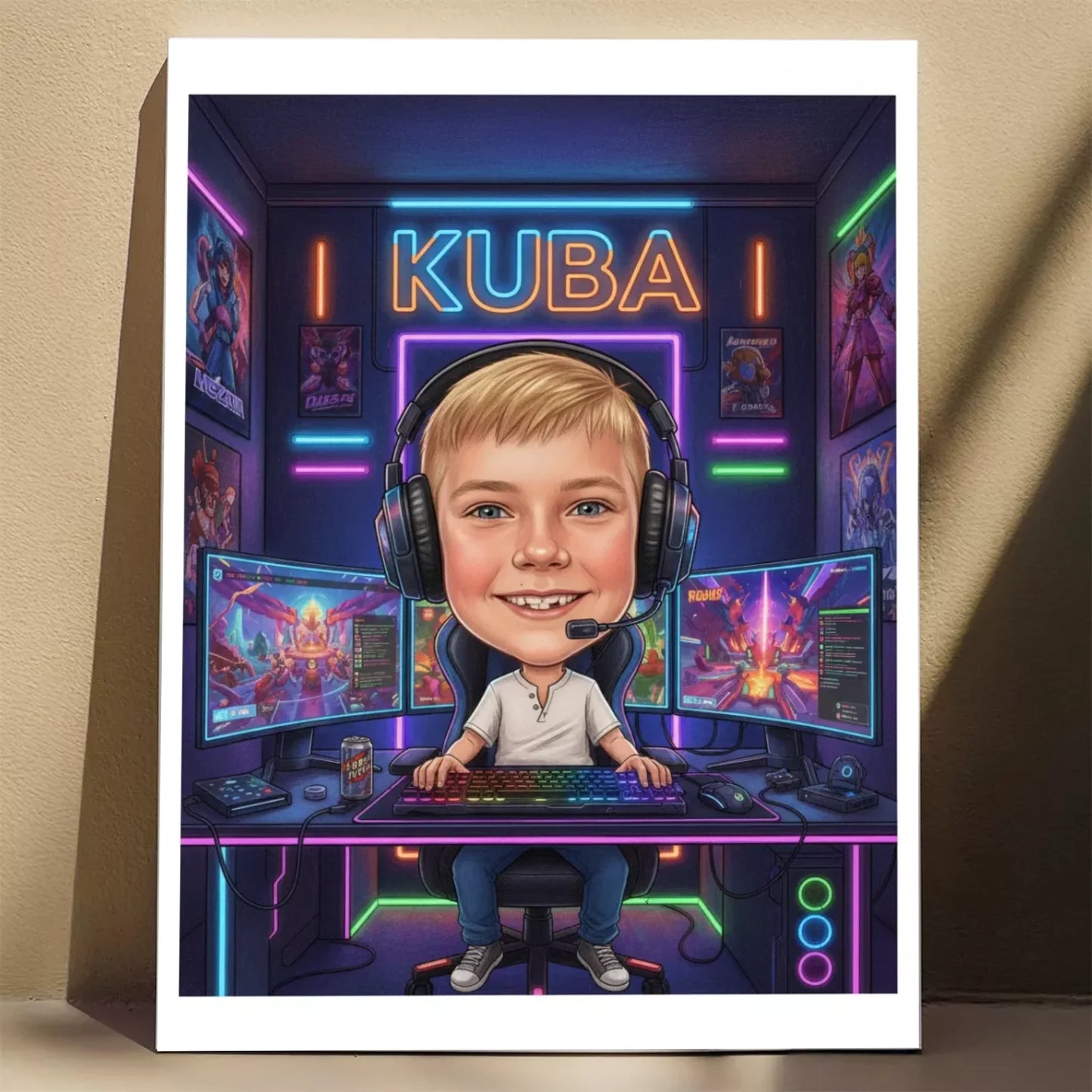 GAMER - Karykatura ze zdjęcia