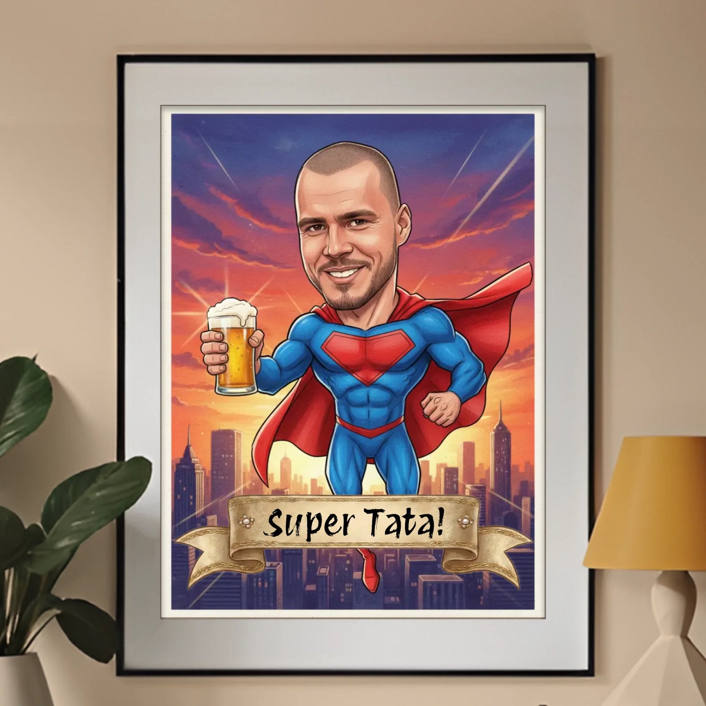 Super Tatuś  - Karykatura ze zdjęcia