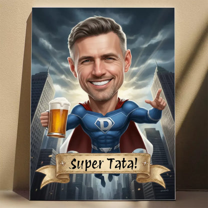 Super Tata 3D - Karykatura ze zdjęcia