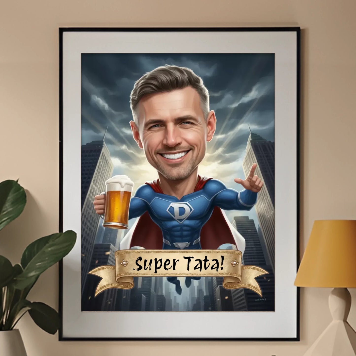 Super Tata 3D - Karykatura ze zdjęcia