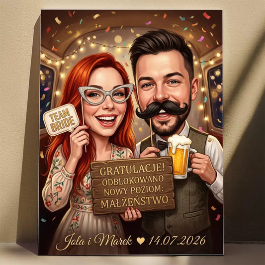 Game Over – Marriage Unlocked - Karykatura ze zdjęcia